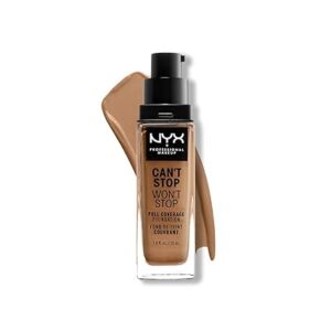 NYX PROFESSIONAL MAKEUP Can't Stop Won't Stop Foundation, 24h Full Coverage Matte Finish - Neutral Tan
