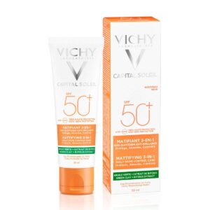 VICHY Ladies Capital Soleil Mattifying 3-In-1 Daily Shine Control Care SPF 50 1.69 oz Skin Care
