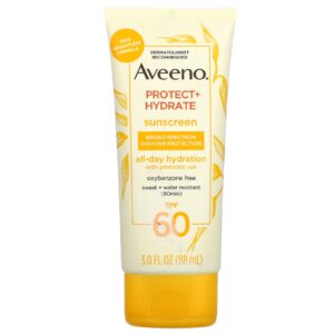 Aveeno Protect+ Hydrate Sunscreen All Day Hydration SPF60 88ml